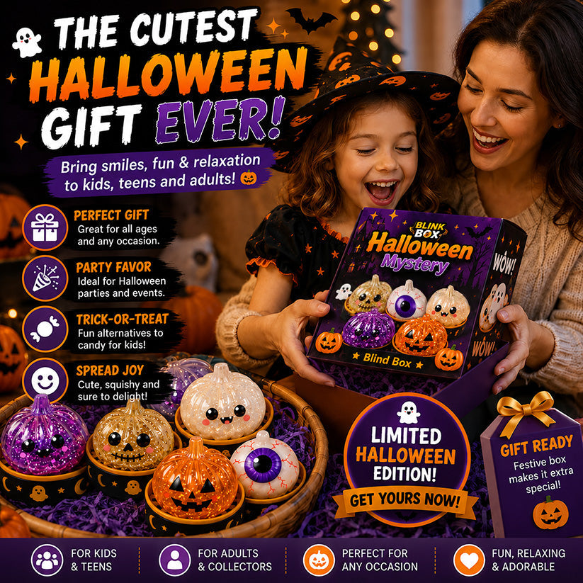 🔥 50% OFF TODAY 🎃 Halloween Steamed Bun Squishy Mystery Box Toy