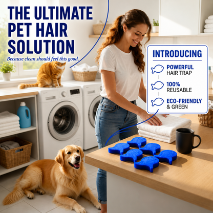 💦 Laundry Pet Hair Removal Fish - 5 Pack