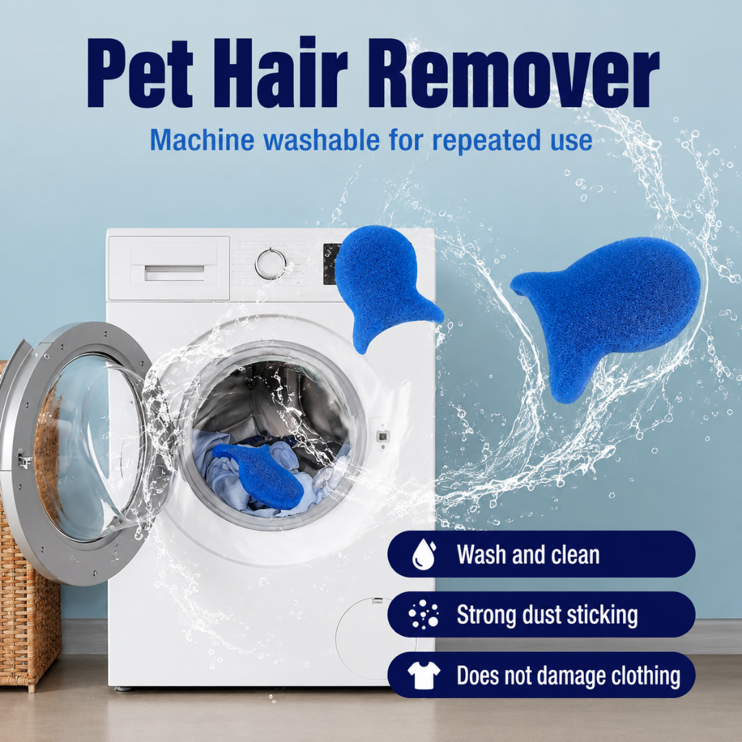 💦 Laundry Pet Hair Removal Fish - 5 Pack