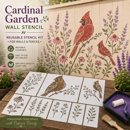 📦Limited Stock 49% OFF 🌿 Garden Wall Stencil—Make your walls look lively and not monotonous🔥🎁Give your child a vivid home🏠