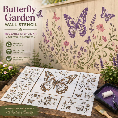 📦Limited Stock 49% OFF 🌿 Garden Wall Stencil—Make your walls look lively and not monotonous🔥🎁Give your child a vivid home🏠