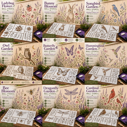 📦Limited Stock 49% OFF 🌿 Garden Wall Stencil—Make your walls look lively and not monotonous🔥🎁Give your child a vivid home🏠