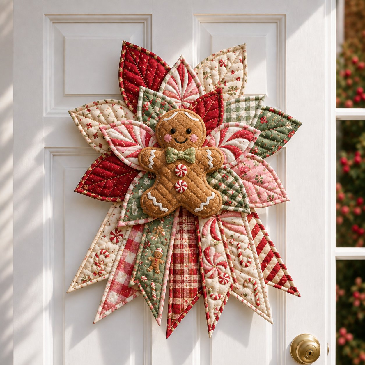 🎄Beginner-Friendly Oversized Christmas Character Quilted Door Hanger Sewing Kit | Complete Kit with All Tools & Step-by-Step Guide Included 💕