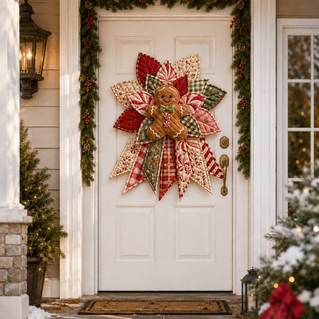 🎄Beginner-Friendly Oversized Christmas Character Quilted Door Hanger Sewing Kit | Complete Kit with All Tools & Step-by-Step Guide Included 💕