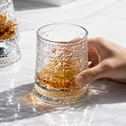 Rotating Whiskey Glass