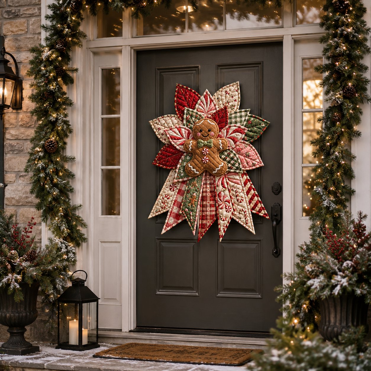 🎄Beginner-Friendly Oversized Christmas Character Quilted Door Hanger Sewing Kit | Complete Kit with All Tools & Step-by-Step Guide Included 💕