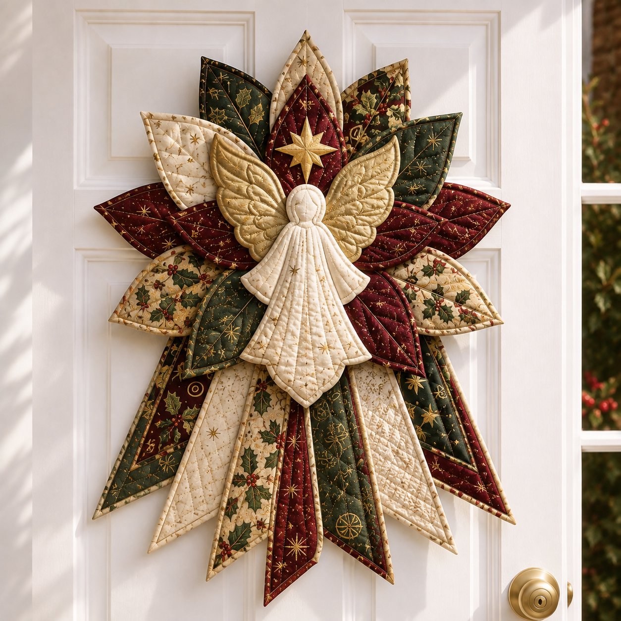 🎄Beginner-Friendly Oversized Christmas Character Quilted Door Hanger Sewing Kit | Complete Kit with All Tools & Step-by-Step Guide Included 💕