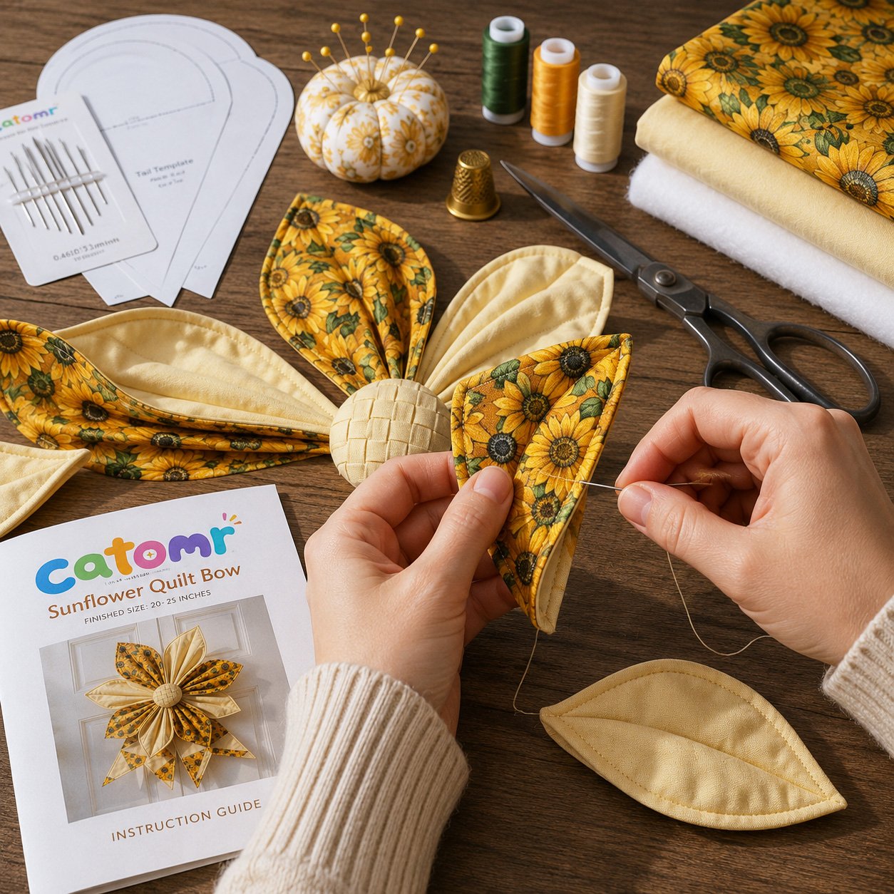 Large Patchwork Bow Sewing Kit